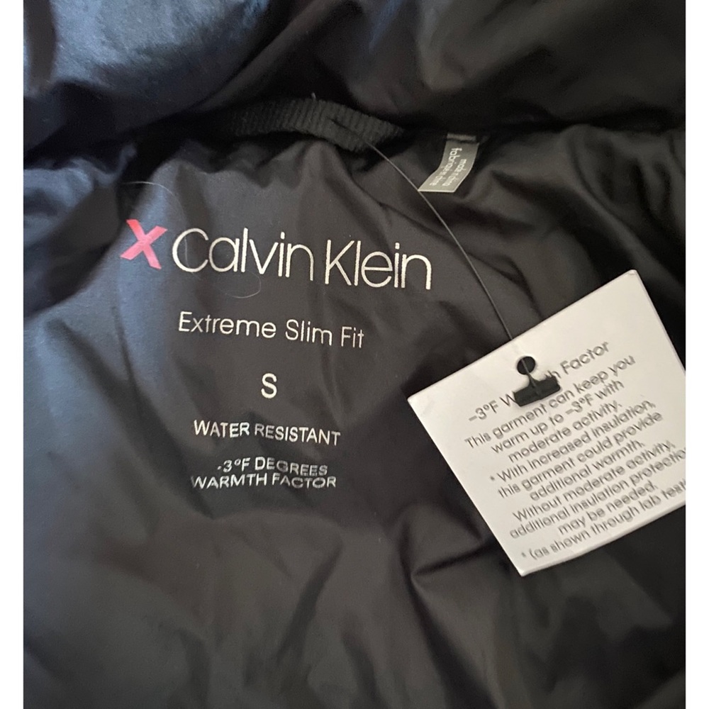 NWT Men’s Calvin Klein Neon Raspberry/Pink Puffer Jacket Coat S - Picture 9 of 10